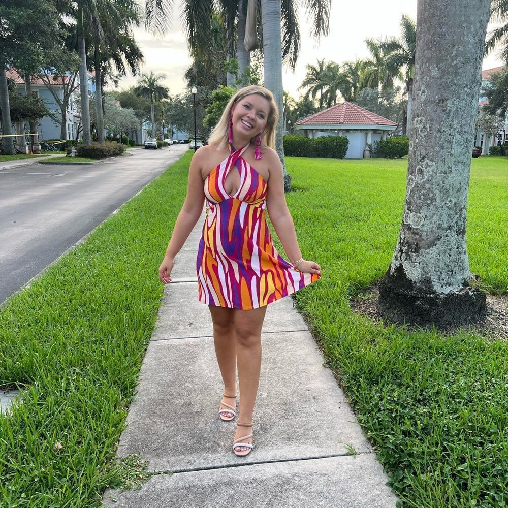 Boogie Halter Mini Dress